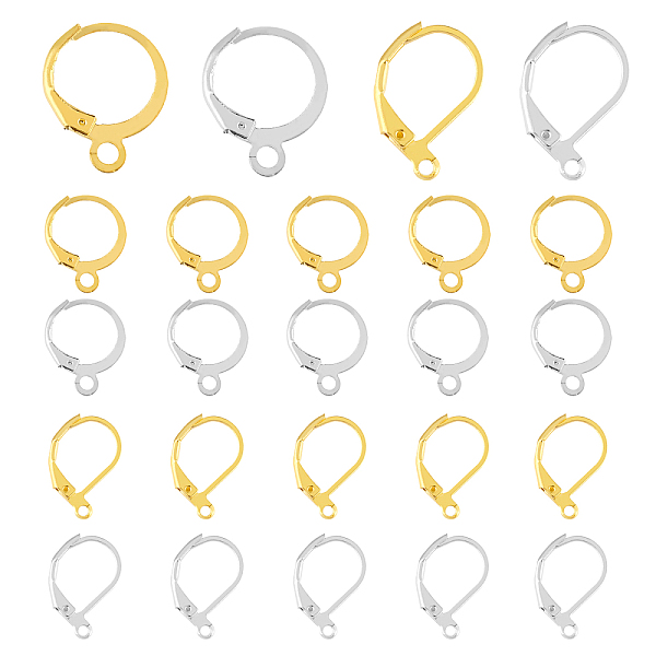 PandaHall SUPERFINDINGS 200Pcs 4 Style Iron Leverback Earring Findings, with Horizontal Loops, Golden & Stainless Steel Color, 13x13x2mm...
PandaHall SUPERFINDINGS 200Pcs 4 Style Iron Leverback Earring Findings, with Horizontal Loops, Golden & Stainless Steel Color, 13x13x2mm...