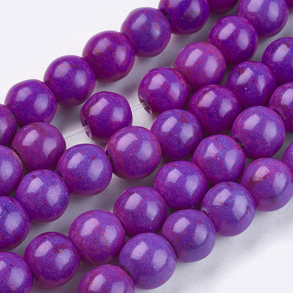 PandaHall Synthetic Turquoise Beads Strands, Dyed, Round, Purple, 8mm, Hole: 1mm, about 50pcs/strand, 15.35 inch Synthetic Turquoise Round...
PandaHall Synthetic Turquoise Beads Strands, Dyed, Round, Purple, 8mm, Hole: 1mm, about 50pcs/strand, 15.35 inch Synthetic Turquoise Round...