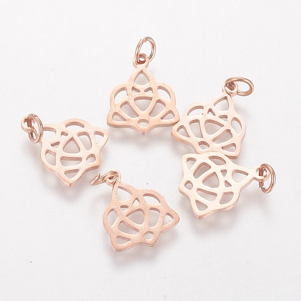 PandaHall 304 Stainless Steel Pendants, Rose Gold, 15x12x1mm, Hole: 3mm 304 Stainless Steel Others
PandaHall 304 Stainless Steel Pendants, Rose Gold, 15x12x1mm, Hole: 3mm 304 Stainless Steel Others