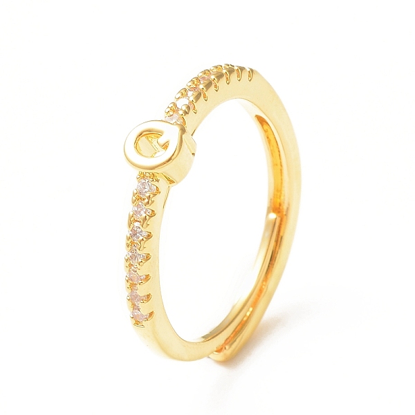 PandaHall Clear Cubic Zirconia Initial Letter Adjustable Ring, Golden Brass Jewelry for Women, Letter.Q, Inner Diameter: 18mm Brass+Cubic...
PandaHall Clear Cubic Zirconia Initial Letter Adjustable Ring, Golden Brass Jewelry for Women, Letter.Q, Inner Diameter: 18mm Brass+Cubic...