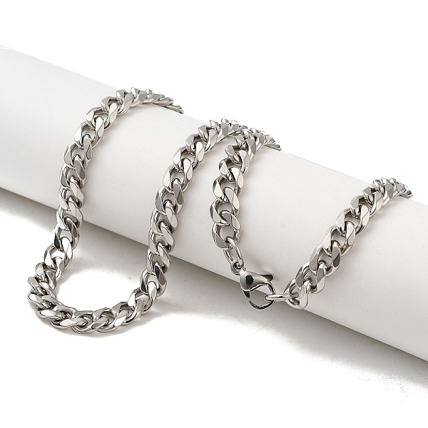PandaHall 201 Stainless Steel Curb Chain Necklaces for Men, Stainless Steel Color, 20.28 inch(51.5cm) 201 Stainless Steel
PandaHall 201 Stainless Steel Curb Chain Necklaces for Men, Stainless Steel Color, 20.28 inch(51.5cm) 201 Stainless Steel