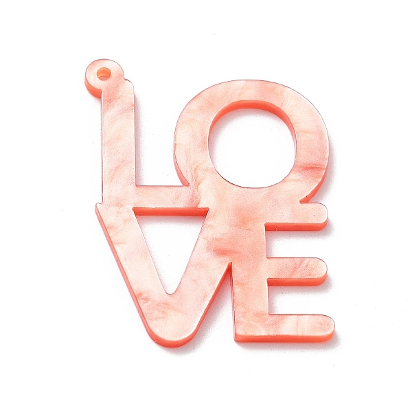 PandaHall Valentine's Day Theme Acrylic Pendant, Word LOVE Charm, Misty Rose, 47x35.5x2.2mm, Hole: 1.8mm Acrylic Word
PandaHall Valentine's Day Theme Acrylic Pendant, Word LOVE Charm, Misty Rose, 47x35.5x2.2mm, Hole: 1.8mm Acrylic Word