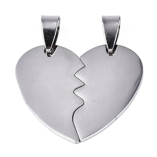 PandaHall 304 Stainless Steel Split Pendants, Double Side Polished, Heart, Stainless Steel Color, 26x31x1.5mm, Hole: 4x9mm 304 Stainless...
PandaHall 304 Stainless Steel Split Pendants, Double Side Polished, Heart, Stainless Steel Color, 26x31x1.5mm, Hole: 4x9mm 304 Stainless...