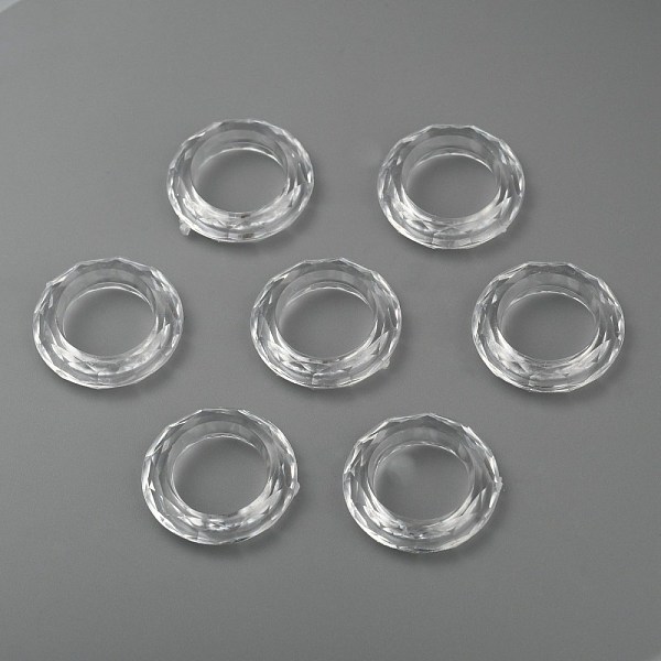 PandaHall Transparent Acrylic Beads, Faceted, Donut, Clear, about 19.5mm in diameter, 4.5mm thick, hole: 12mm Acrylic Donut Clear
PandaHall Transparent Acrylic Beads, Faceted, Donut, Clear, about 19.5mm in diameter, 4.5mm thick, hole: 12mm Acrylic Donut Clear