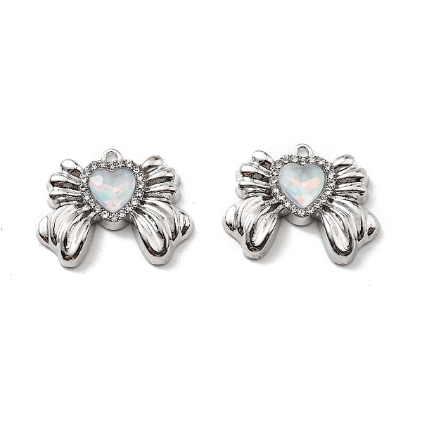 PandaHall Rack Plating Alloy Pendants, with Glass & Rhinestone, Lead Free & Cadmium Free, Bowknot Charm, Platinum, 22x27.5x5mm, Hole: 1.6mm...
PandaHall Rack Plating Alloy Pendants, with Glass & Rhinestone, Lead Free & Cadmium Free, Bowknot Charm, Platinum, 22x27.5x5mm, Hole: 1.6mm...