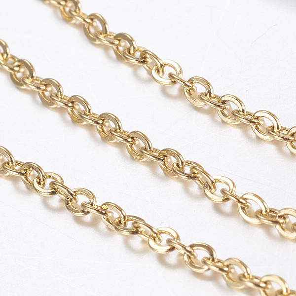 PandaHall Ion Plating(IP) 304 Stainless Steel Rolo Chains, Belcher Chain, with Spool, Soldered, Golden, 2x1.8x0.3mm, about 10m/roll...
PandaHall Ion Plating(IP) 304 Stainless Steel Rolo Chains, Belcher Chain, with Spool, Soldered, Golden, 2x1.8x0.3mm, about 10m/roll...
