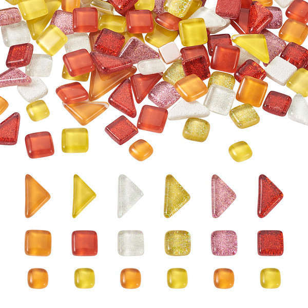 PandaHall Elecrelive 240Pcs 2 Style Transparent Glass Cabochons, Mosaic Tiles, for Home Decoration or DIY Crafts, Square & Triangle...
PandaHall Elecrelive 240Pcs 2 Style Transparent Glass Cabochons, Mosaic Tiles, for Home Decoration or DIY Crafts, Square & Triangle...
