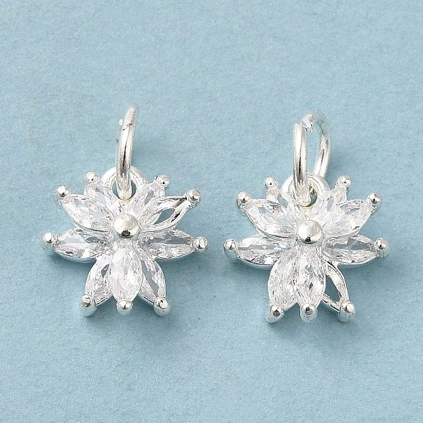 PandaHall Brass Cubic Zirconia Pendant, Long-Lasting Plated, Lead Free & Cadmium Free, Flower Charm, Silver, 11x10.5x5.5mm Brass+Cubic..., Clear
PandaHall Brass Cubic Zirconia Pendant, Long-Lasting Plated, Lead Free & Cadmium Free, Flower Charm, Silver, 11x10.5x5.5mm Brass+Cubic..., Clear