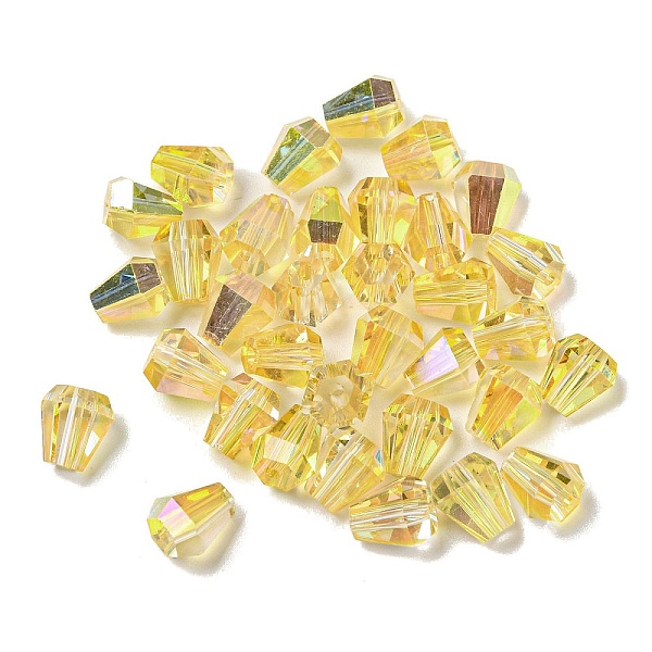 PandaHall Electroplate Glass Beads, Faceted, Teardrop, Gold, 6x5x5.5mm, Hole: 1.4mm,100pcs/bag Glass Cone Gold
PandaHall Electroplate Glass Beads, Faceted, Teardrop, Gold, 6x5x5.5mm, Hole: 1.4mm,100pcs/bag Glass Cone Gold