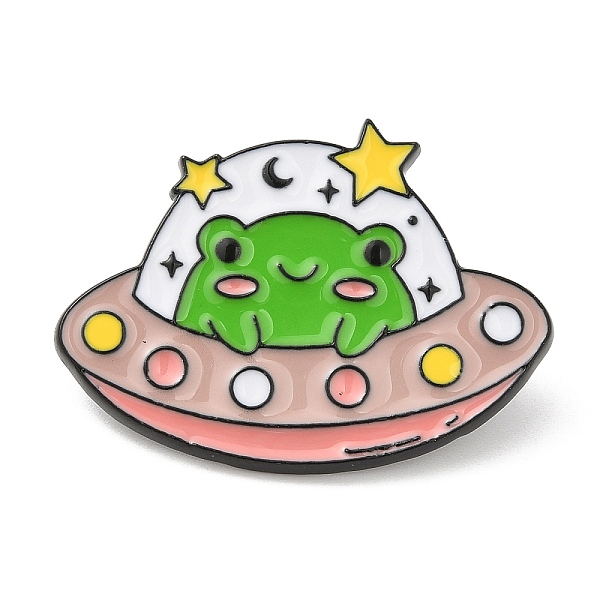 PandaHall Frog Spaceman Enamel Pins, Electrophoresis Black Alloy Badge for Backpack Clothes, Spaceship, 21.5x30x1mm Alloy+Enamel Spaceship
PandaHall Frog Spaceman Enamel Pins, Electrophoresis Black Alloy Badge for Backpack Clothes, Spaceship, 21.5x30x1mm Alloy+Enamel Spaceship
