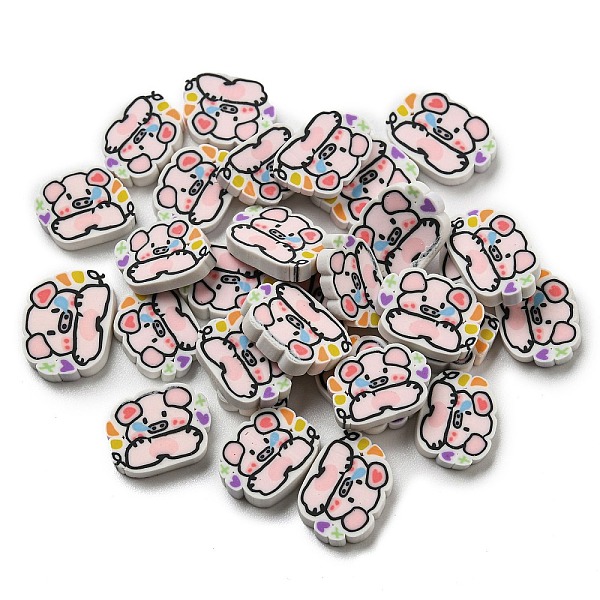 PandaHall Handmade Polymer Clay Beads, No Hole, Pig, 8.5x11x2mm, about 2173pcs/500g Polymer Clay Pig Pink
PandaHall Handmade Polymer Clay Beads, No Hole, Pig, 8.5x11x2mm, about 2173pcs/500g Polymer Clay Pig Pink