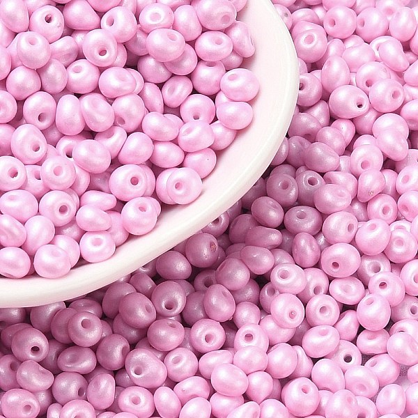 PandaHall 6/0 Glass Seed Beads, Opaque Colours Luster, Teardrop, Pink, 4~5x4~4.5x3~4mm, Hole: 0.8~0.9mm, about 5625pcs/pound Glass Teardrop...
PandaHall 6/0 Glass Seed Beads, Opaque Colours Luster, Teardrop, Pink, 4~5x4~4.5x3~4mm, Hole: 0.8~0.9mm, about 5625pcs/pound Glass Teardrop...