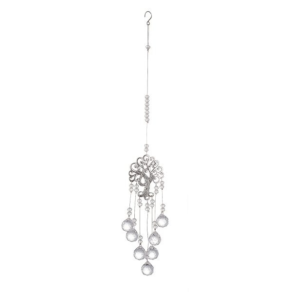 PandaHall Life of Tree Suncatchers, Quartz Crystal Wall Hanging Decoration, for Home Offices Amulet Ornament, Clear, 415mm Quartz Crystal...
PandaHall Life of Tree Suncatchers, Quartz Crystal Wall Hanging Decoration, for Home Offices Amulet Ornament, Clear, 415mm Quartz Crystal...