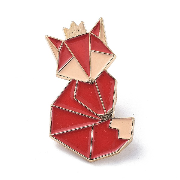 PandaHall Origami Fox Enamel Pin, Alloy Enamel Brooch for Backpack Clothing, Golden, Red, 31.5x19x9.5mm Alloy+Enamel Red
PandaHall Origami Fox Enamel Pin, Alloy Enamel Brooch for Backpack Clothing, Golden, Red, 31.5x19x9.5mm Alloy+Enamel Red