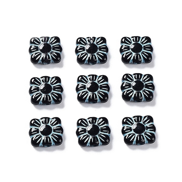 PandaHall Opaque Acrylic Beads, Metal Enlaced, Square with Flower Pattern, Black, 9.5~10x10.5~11x3.5mm, Hole: 1.6mm, about 1990pcs/500g...
PandaHall Opaque Acrylic Beads, Metal Enlaced, Square with Flower Pattern, Black, 9.5~10x10.5~11x3.5mm, Hole: 1.6mm, about 1990pcs/500g...