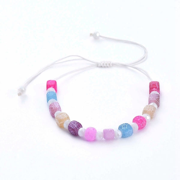 PandaHall Adjustable Nylon Thread Braided Bead Bracelets, with Rondelle Faceted Glass Beads and Cube Natural Weathered Agate(Dyed) Beads...
PandaHall Adjustable Nylon Thread Braided Bead Bracelets, with Rondelle Faceted Glass Beads and Cube Natural Weathered Agate(Dyed) Beads...