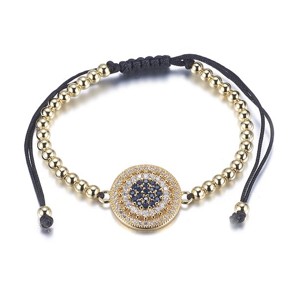 PandaHall Adjustable Brass Braided Beaded Bracelets, with Nylon Cord and Micro Pave Cubic Zirconia Links, Lead Free & Cadmium Free, Flat...
PandaHall Adjustable Brass Braided Beaded Bracelets, with Nylon Cord and Micro Pave Cubic Zirconia Links, Lead Free & Cadmium Free, Flat...