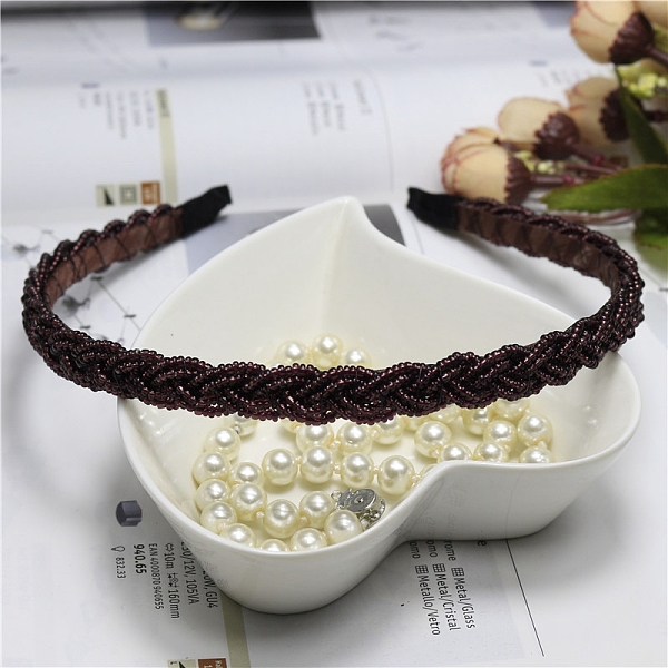 PandaHall Plastic Pearl Beaded Hair Bands, Fine Headband, Fashionable Hair Accessories, Coconut Brown, 140x125mm Plastic
PandaHall Plastic Pearl Beaded Hair Bands, Fine Headband, Fashionable Hair Accessories, Coconut Brown, 140x125mm Plastic