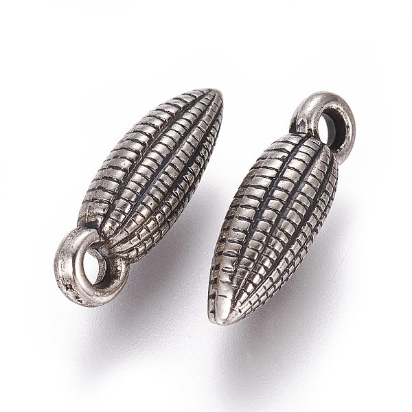 PandaHall CCB Plastic Pendants, Maize, Antique Silver, 17x5x5.5mm, Hole: 2mm Plastic Vegetables
PandaHall CCB Plastic Pendants, Maize, Antique Silver, 17x5x5.5mm, Hole: 2mm Plastic Vegetables