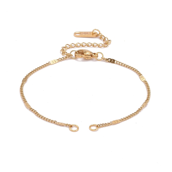 PandaHall 304 Stainless Steel Figaro Chain Bracelet Makings, with 304 Stainless Steel Findings, Golden, 6-1/4 inch(16cm), Hole: 3mm 304...
PandaHall 304 Stainless Steel Figaro Chain Bracelet Makings, with 304 Stainless Steel Findings, Golden, 6-1/4 inch(16cm), Hole: 3mm 304...