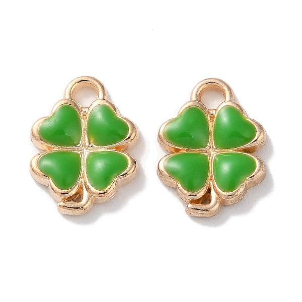 PandaHall Alloy Enamel Pendants, Clover Charms, Lime Green, 13.5x10x2mm, Hole: 1.8mm Alloy Clover
PandaHall Alloy Enamel Pendants, Clover Charms, Lime Green, 13.5x10x2mm, Hole: 1.8mm Alloy Clover