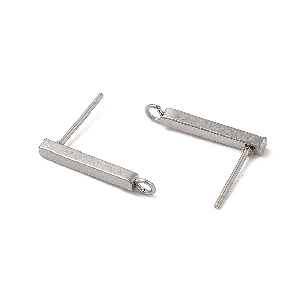 PandaHall 304 Stainless Steel Stud Earring Finding, with Horizontal Loop, Rectangle, Stainless Steel Color, 18x3mm, Hole: 1.8mm, Pin: 0.8mm....
PandaHall 304 Stainless Steel Stud Earring Finding, with Horizontal Loop, Rectangle, Stainless Steel Color, 18x3mm, Hole: 1.8mm, Pin: 0.8mm....