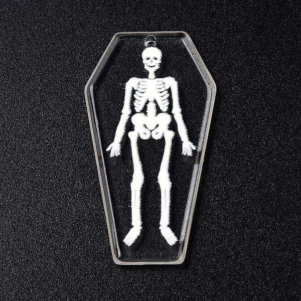 PandaHall Printed Acrylic Pendants, for Halloween, Coffin with Skeleton Charm, Clear, 45x24x3mm, Hole: 1.8mm Acrylic Skeleton Clear
PandaHall Printed Acrylic Pendants, for Halloween, Coffin with Skeleton Charm, Clear, 45x24x3mm, Hole: 1.8mm Acrylic Skeleton Clear