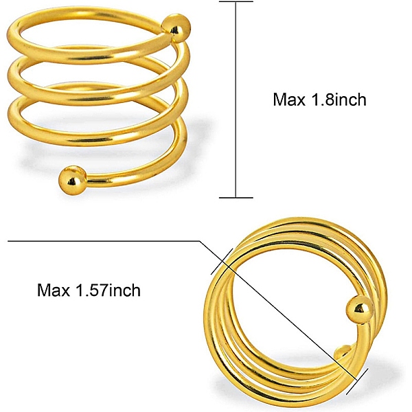 PandaHall Stainless Steel Napkin Rings, Napkin Holder Adornment, Restaurant Daily Accessaries, Golden, 45.5x40mm Stainless Steel
PandaHall Stainless Steel Napkin Rings, Napkin Holder Adornment, Restaurant Daily Accessaries, Golden, 45.5x40mm Stainless Steel