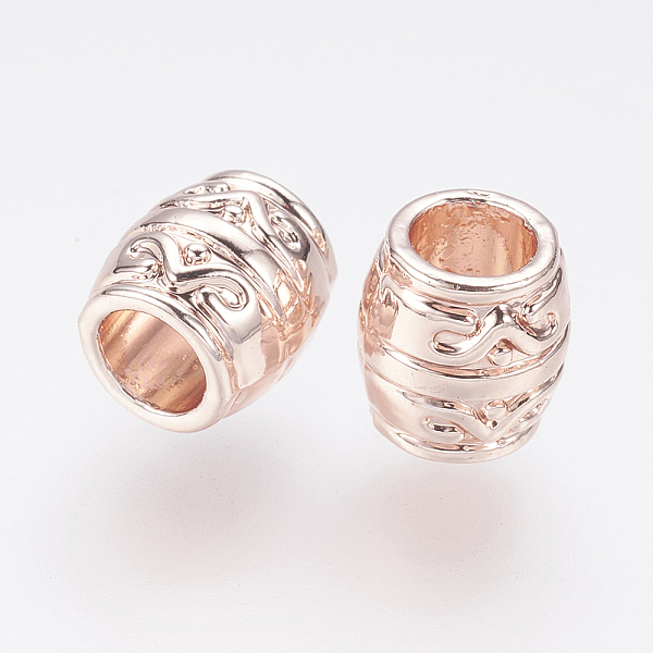 PandaHall Alloy European Beads, Large Hole Beads, Column, Rose Gold, 8x7.5mm, Hole: 4.5mm Alloy Column
PandaHall Alloy European Beads, Large Hole Beads, Column, Rose Gold, 8x7.5mm, Hole: 4.5mm Alloy Column