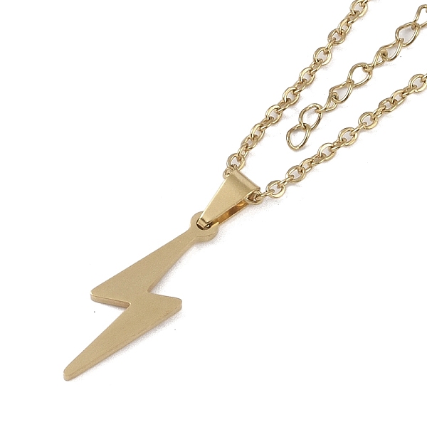 PandaHall Lightning Bolt 201 Stainless Steel Pendant Necklaces for Women, Golden, 17.80 inch(45.2cm) 201 Stainless Steel Lightning Bolt
PandaHall Lightning Bolt 201 Stainless Steel Pendant Necklaces for Women, Golden, 17.80 inch(45.2cm) 201 Stainless Steel Lightning Bolt