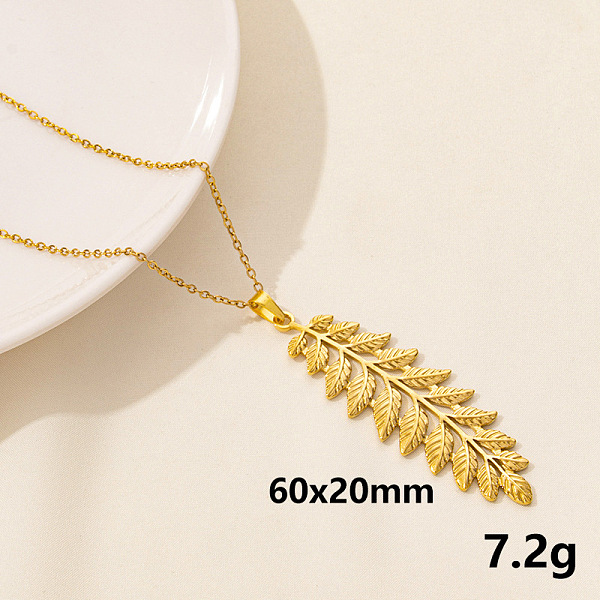 PandaHall Stainless Steel Leaf Pendant Necklaces, Cable Chain Necklaces Stainless Steel Leaf
PandaHall Stainless Steel Leaf Pendant Necklaces, Cable Chain Necklaces Stainless Steel Leaf