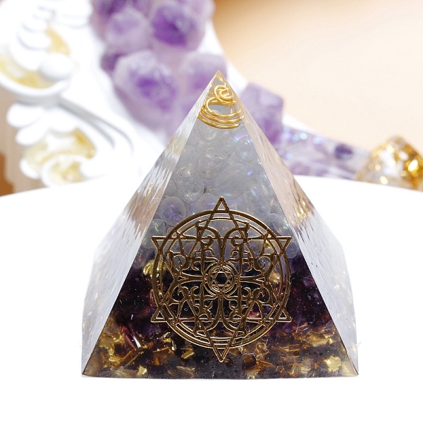 PandaHall Orgonite Pyramid Resin Energy Generators, Reiki Natural Amethyst Chips Inside for Home Office Desk Decoration, 50mm Amethyst...
PandaHall Orgonite Pyramid Resin Energy Generators, Reiki Natural Amethyst Chips Inside for Home Office Desk Decoration, 50mm Amethyst...