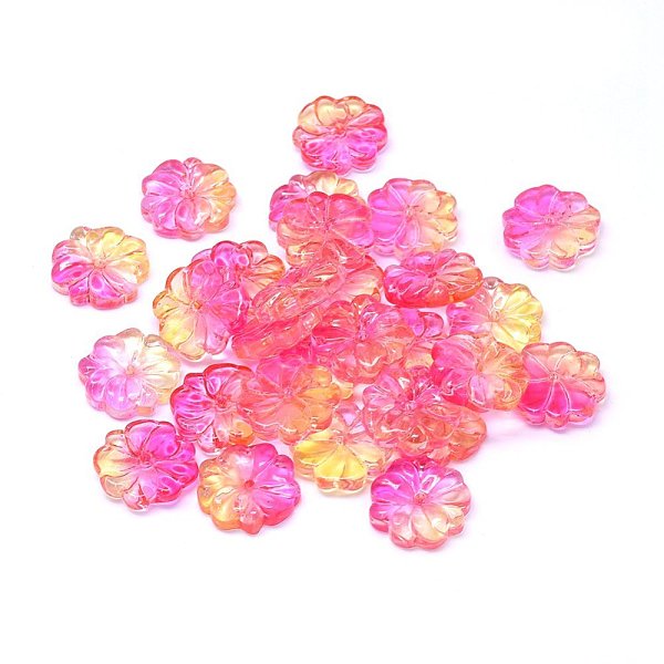 PandaHall Transparent Glass Beads, Flower, Two Tone, Hot Pink, 15x4mm, Hole: 1.2mm Glass Flower Pink
PandaHall Transparent Glass Beads, Flower, Two Tone, Hot Pink, 15x4mm, Hole: 1.2mm Glass Flower Pink