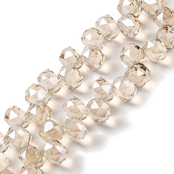 PandaHall Pearl Luster Plated Electroplate Beads Strands, Faceted, Rondelle, Linen, 8x6mm, Hole: 1.2mm, about 96~98pcs/strand, 20.47~20.87''..., Brown
PandaHall Pearl Luster Plated Electroplate Beads Strands, Faceted, Rondelle, Linen, 8x6mm, Hole: 1.2mm, about 96~98pcs/strand, 20.47~20.87''..., Brown