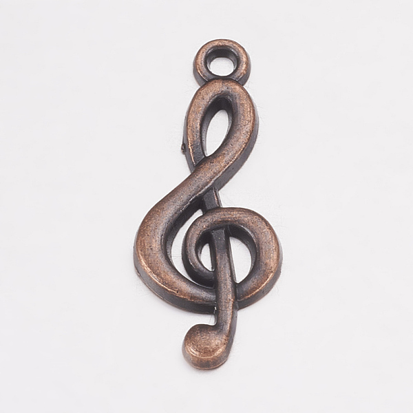 PandaHall Tibetan Style Alloy Treble Clef Pendants, Cadmium Free & Nickel Free & Lead Free, Musical Note, Red Copper, 26x10x2mm, Hole: 2mm...
PandaHall Tibetan Style Alloy Treble Clef Pendants, Cadmium Free & Nickel Free & Lead Free, Musical Note, Red Copper, 26x10x2mm, Hole: 2mm...
