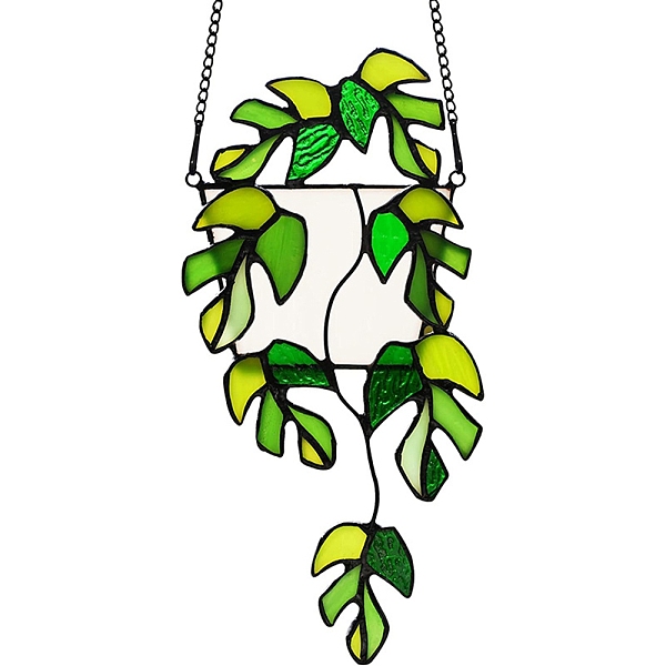 PandaHall Plant Acrylic Leaf Window Hanging Decorations, with Iron Chains and Hook, for Home Garden Decor, Green, 210x117mm Acrylic Leaf...
PandaHall Plant Acrylic Leaf Window Hanging Decorations, with Iron Chains and Hook, for Home Garden Decor, Green, 210x117mm Acrylic Leaf...