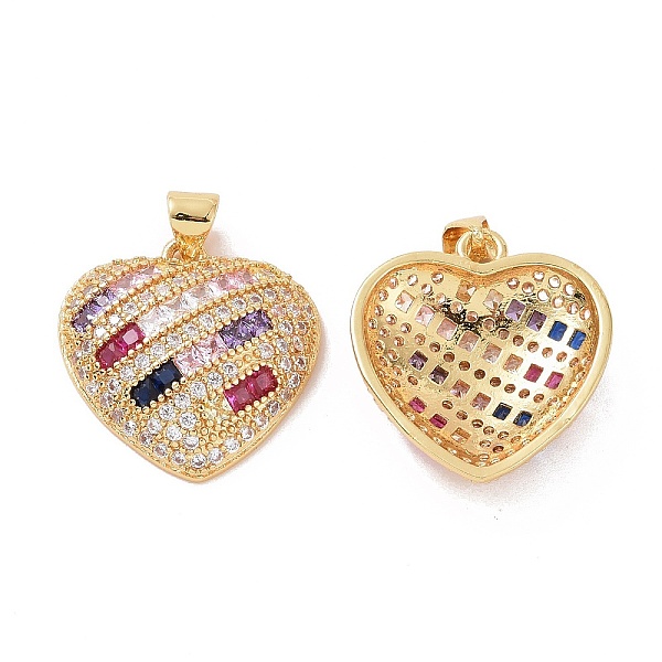 PandaHall Brass Micro Pave Cubic Zirconia Pendants, Heart Charm, Real 18K Gold Plated, 21.5x20x5mm, Hole: 3.5x4mm Brass+Cubic Zirconia Heart
PandaHall Brass Micro Pave Cubic Zirconia Pendants, Heart Charm, Real 18K Gold Plated, 21.5x20x5mm, Hole: 3.5x4mm Brass+Cubic Zirconia Heart