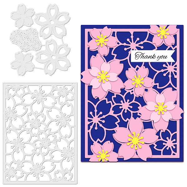PandaHall GLOBLELAND 2Set Cherry Blossom Background Frame Cutting Dies Metal Cherry Blossom Die Cuts Embossing Stencils Template for Paper...
PandaHall GLOBLELAND 2Set Cherry Blossom Background Frame Cutting Dies Metal Cherry Blossom Die Cuts Embossing Stencils Template for Paper...