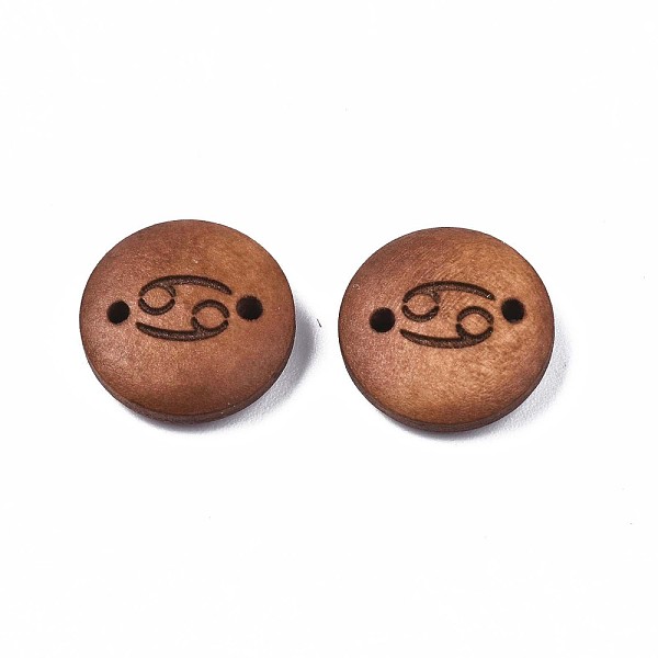 PandaHall Wood Links Connectors, Flat Round with 12 Constellations, Dyed, Cancer, 15x4mm, Hole: 1.6mm Wood Cancer
PandaHall Wood Links Connectors, Flat Round with 12 Constellations, Dyed, Cancer, 15x4mm, Hole: 1.6mm Wood Cancer