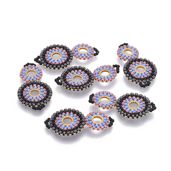 PandaHall MIYUKI & TOHO Handmade Japanese Seed Beads Links, Loom Pattern, Cucurbit, Colorful, 32~33x17x1.5~2mm, Hole: 2mm Glass Vegetables
PandaHall MIYUKI & TOHO Handmade Japanese Seed Beads Links, Loom Pattern, Cucurbit, Colorful, 32~33x17x1.5~2mm, Hole: 2mm Glass Vegetables
