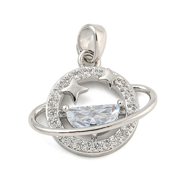 PandaHall Brass Micro Pave Clear Cubic Zirconia Pendant, with Resin, Planet, Platinum, 17x20x6mm, Hole: 4.5x3.8mm Brass+Cubic Zirconia Star...
PandaHall Brass Micro Pave Clear Cubic Zirconia Pendant, with Resin, Planet, Platinum, 17x20x6mm, Hole: 4.5x3.8mm Brass+Cubic Zirconia Star...