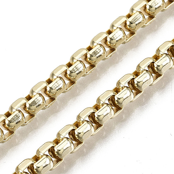 PandaHall Brass Box Chains, Long-Lasting Plated, Soldered, Light Gold, 4x3x2mm Brass
PandaHall Brass Box Chains, Long-Lasting Plated, Soldered, Light Gold, 4x3x2mm Brass