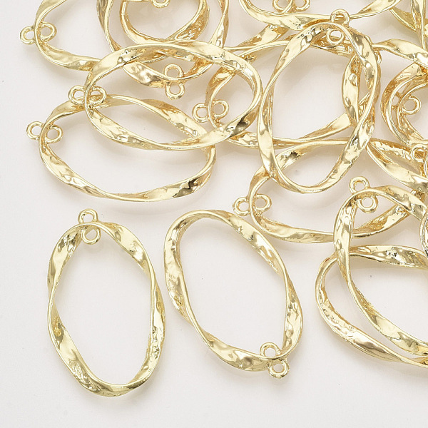 PandaHall Alloy 2-Loop Link Pendants, Twist Oval, Light Gold, 39x23x3mm, Hole: 1.8mm Alloy Oval
PandaHall Alloy 2-Loop Link Pendants, Twist Oval, Light Gold, 39x23x3mm, Hole: 1.8mm Alloy Oval