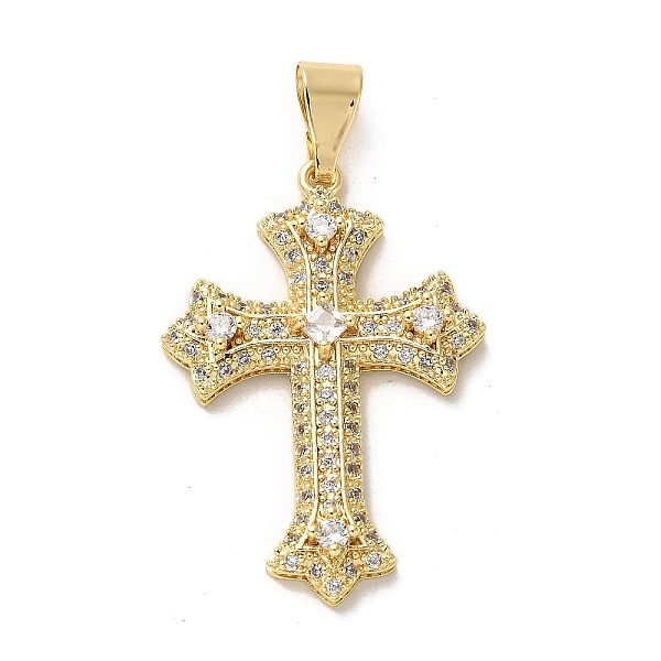 PandaHall Brass Micro Pave Cubic Zirconia Pendants, Long-Lasting Plated, Cross, Golden, 38x26x5.5mm, Hole: 8x4.5mm Brass+Cubic Zirconia..., Clear
PandaHall Brass Micro Pave Cubic Zirconia Pendants, Long-Lasting Plated, Cross, Golden, 38x26x5.5mm, Hole: 8x4.5mm Brass+Cubic Zirconia..., Clear