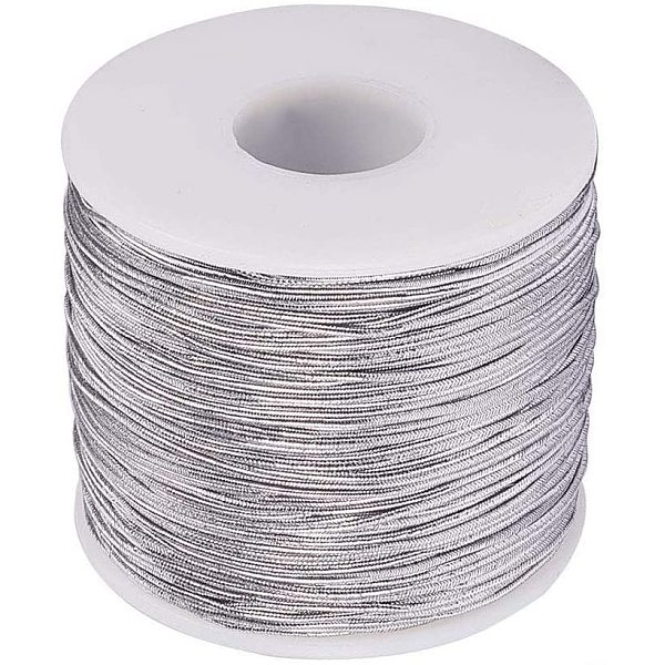 PandaHall 1 Roll Round Elastic Cord with Polyester Outside and Rubber Inside Silver Elastic Cord for Neckacle Bracelet Jewelry Making 1mm...
PandaHall 1 Roll Round Elastic Cord with Polyester Outside and Rubber Inside Silver Elastic Cord for Neckacle Bracelet Jewelry Making 1mm...