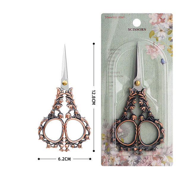 PandaHall Stainless Steel Scissors, Embroidery Scissors, Sewing Scissors, with Zinc Alloy Handle, Red Copper & Stainless steel Color...
PandaHall Stainless Steel Scissors, Embroidery Scissors, Sewing Scissors, with Zinc Alloy Handle, Red Copper & Stainless steel Color...