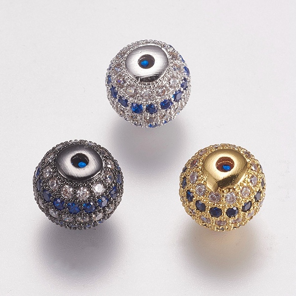 PandaHall Brass Micro Pave Cubic Zirconia Beads, Round, Blue, Mixed Color, 10mm, Hole: 1.5mm Brass+Cubic Zirconia Round Blue
PandaHall Brass Micro Pave Cubic Zirconia Beads, Round, Blue, Mixed Color, 10mm, Hole: 1.5mm Brass+Cubic Zirconia Round Blue