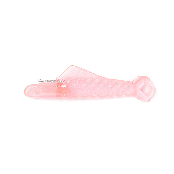 PandaHall Fish Shaped Plastic Needle Threaders, Thread Guide Tools, with Nickle Plated Iron Hook, Pink, 31.5x8x4mm Plastic Pink
PandaHall Fish Shaped Plastic Needle Threaders, Thread Guide Tools, with Nickle Plated Iron Hook, Pink, 31.5x8x4mm Plastic Pink