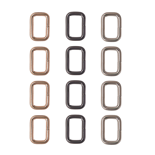PandaHall Iron Bag Accessories, Rectangle Ring, Mixed Color, 33.5x27.5x4mm, 18pc/set Iron Multicolor
PandaHall Iron Bag Accessories, Rectangle Ring, Mixed Color, 33.5x27.5x4mm, 18pc/set Iron Multicolor