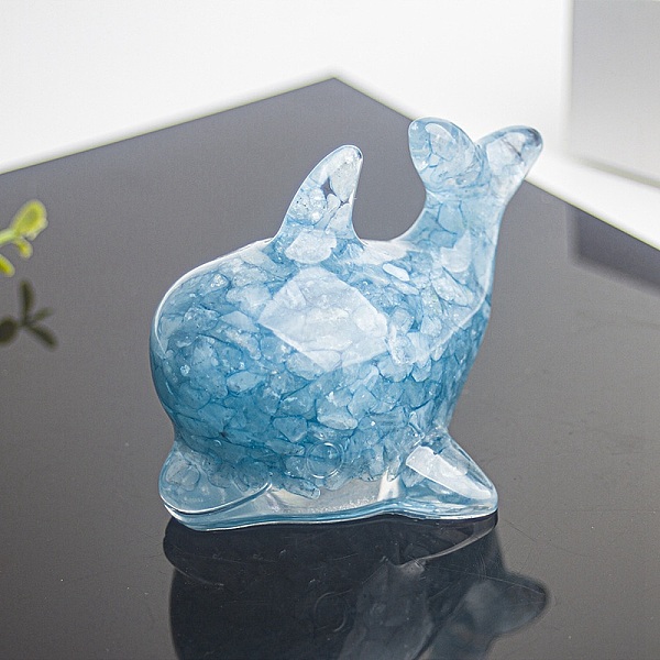 PandaHall Resin Dolphin Display Decoration, with Natural Aquamarine Chips inside Statues for Home Office Decorations, 90x56x62mm Aquamarine...
PandaHall Resin Dolphin Display Decoration, with Natural Aquamarine Chips inside Statues for Home Office Decorations, 90x56x62mm Aquamarine...